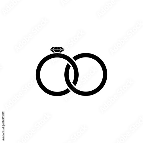 wedding rings icon. Element of wedding and divorce elements illustration. Premium quality graphic design icon. Signs and symbols collection icon for websites, web design