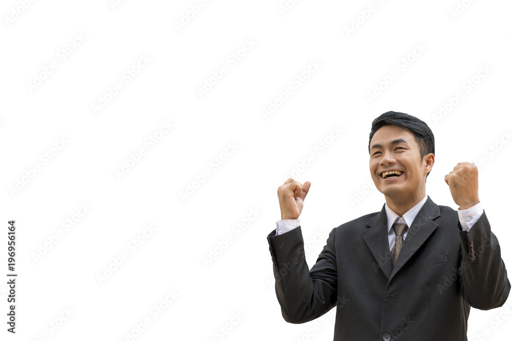 Laughing businessman isolated on white background Laughing businessman isolated on white background