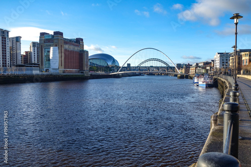 Dec 22, 2017 - View down the River Tyne from the Quayside, Newcastle upon Tyne, England. UK