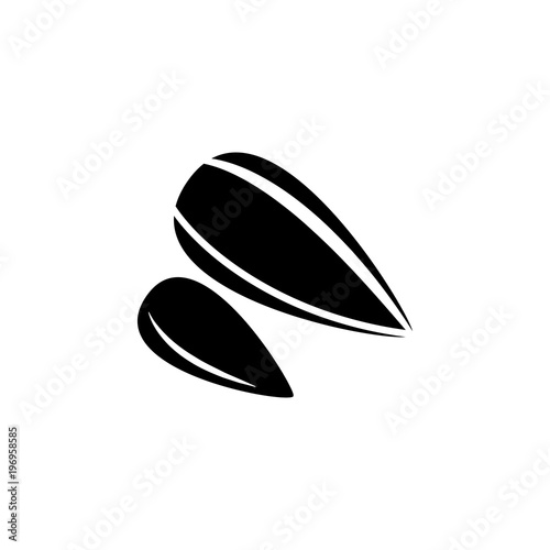 sunflower seeds icon. Element of seeds and nuts elements illustration. Premium quality graphic design icon. Signs and symbols collection icon for websites, web design, mobile app