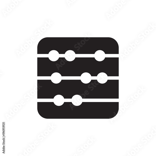 abacus filled vector icon. Modern simple isolated sign. Pixel perfect vector  illustration for logo, website, mobile app and other designs