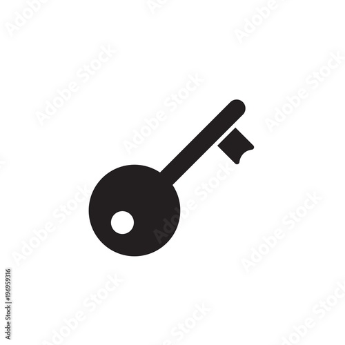 door key filled vector icon. Modern simple isolated sign. Pixel perfect vector illustration for logo, website, mobile app and other designs