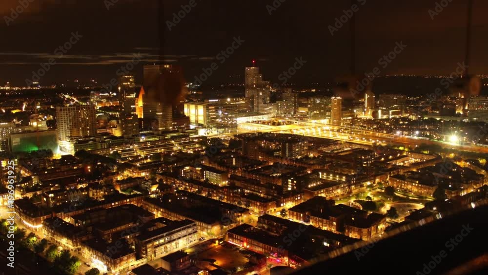 THE HAGUE, NETHERLANDS - Skyline Nightlapse THE HAGUE, NETHERLANDS - Skyline Nightlapse