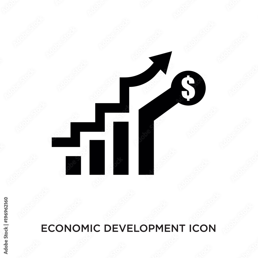 economic development icon Stock Vector | Adobe Stock