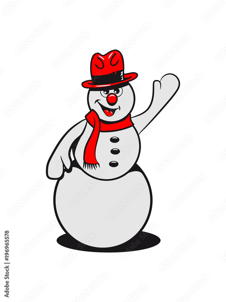 Schneemann winken Schneemann winken