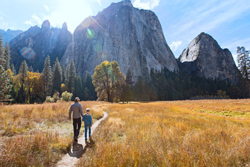 family in yosemite