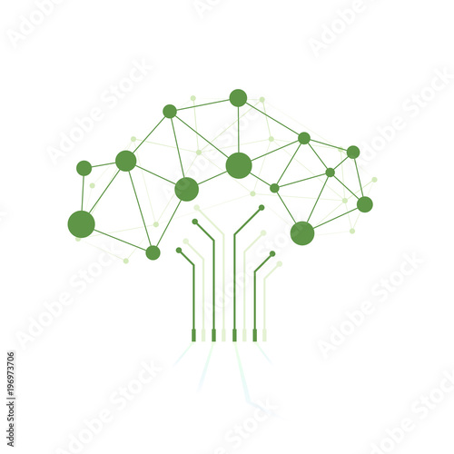 Digital tree made of circuits