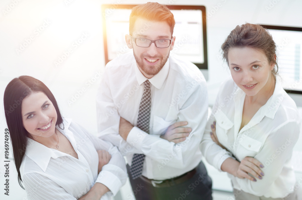 close-up of a successful business team. close-up of a successful business team.