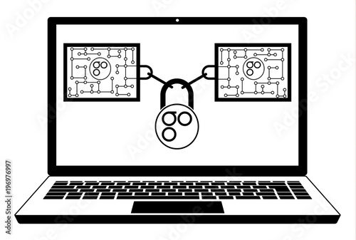 omisego block chain technology on a screen laptop