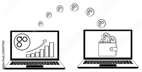 transfer omisego coins from laptop to wallet photo