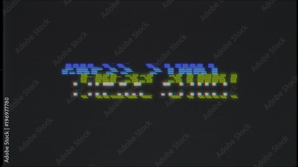 retro videogame PRESS START text computer old tv glitch interference noise screen animation seamless loop New quality universal vintage motion dynamic animated background colorful joyful video retro videogame PRESS START text computer old tv glitch interference noise screen animation seamless loop New quality universal vintage motion dynamic animated background colorful joyful video