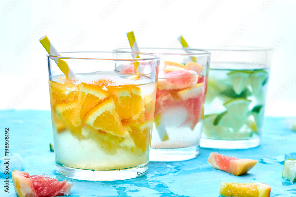Healthy Detox citrus water or lemonade.
