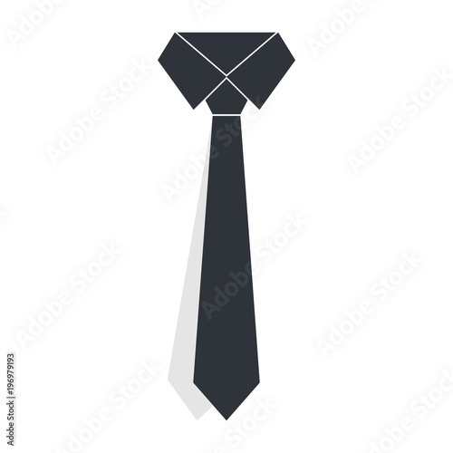 businessman tie icon, Tie Icon in trendy flat style 