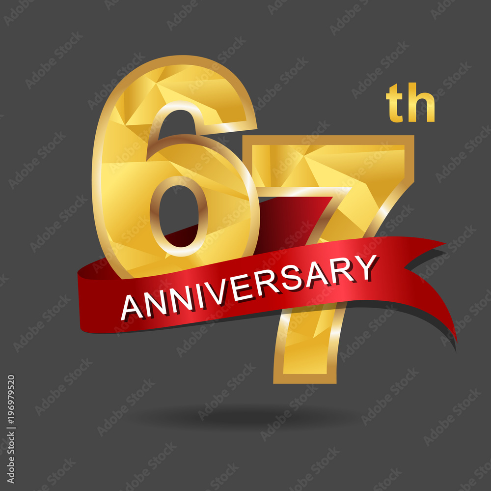 Vecteur Stock 67th Anniversary Aniversary Years Anniversary vecteur-stock-67th-anniversary-aniversary-years-anniversary
