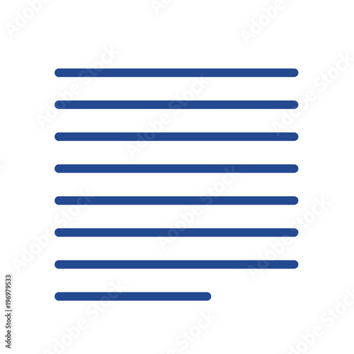 Blocksatz links Vector Icon