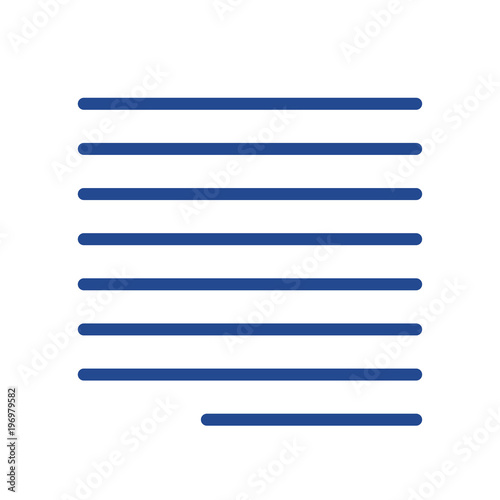 Blocksatz rechts Vector Icon