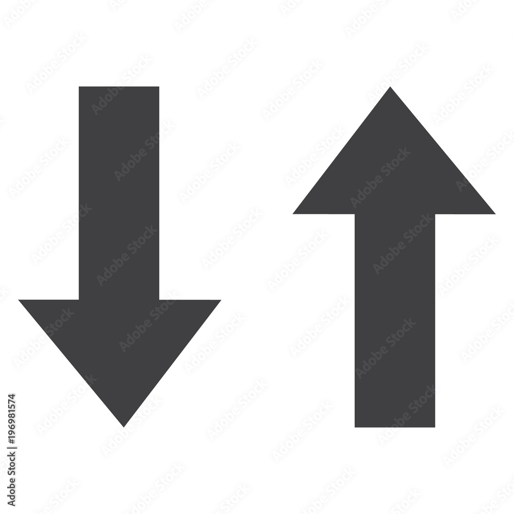 Fototapeta premium Up and down arrows