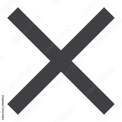 Cross sign vector
