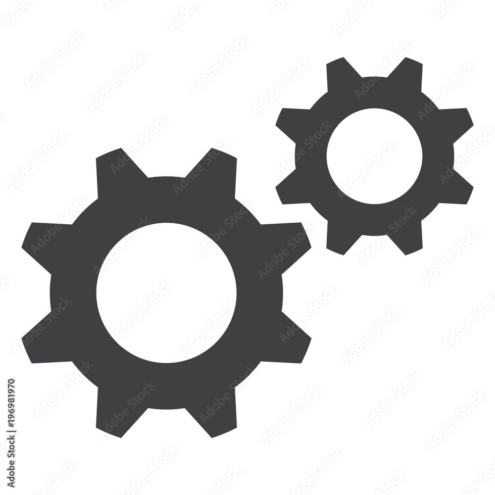 Gear vector icon