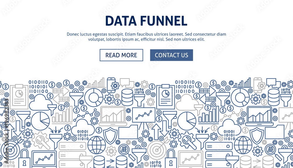 Data Funnel Banner Design