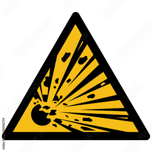 Explosive material sign