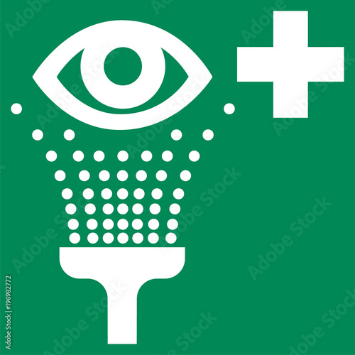 Emergency eye wash