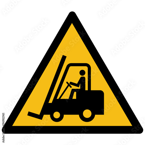 Forklift truck vector