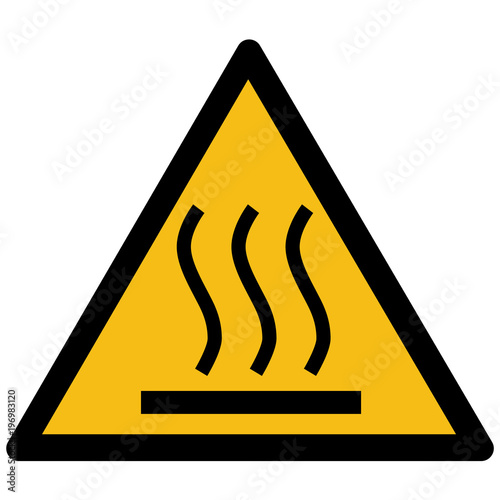 Hot surface sign