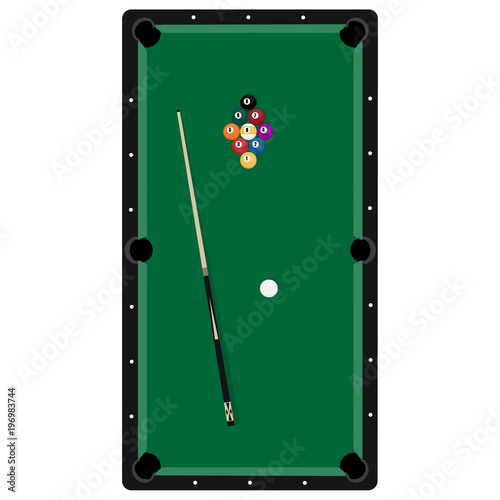 Pool table vector