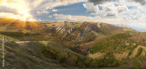 Summer landscape of the southern Crimea RUSSIA.