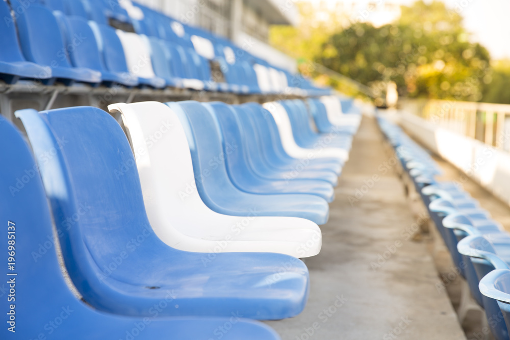 close up stadium seats