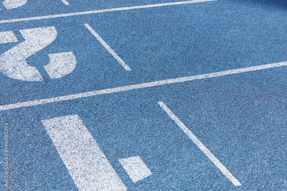 Fototapeta premium Close up running track 