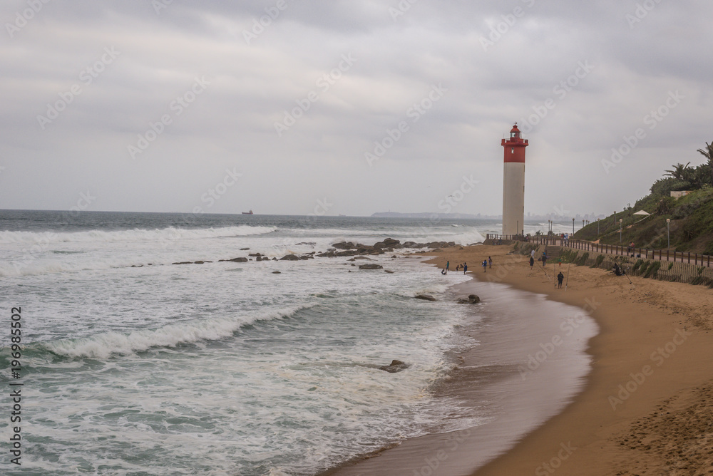Stormy Lighthouse Beach