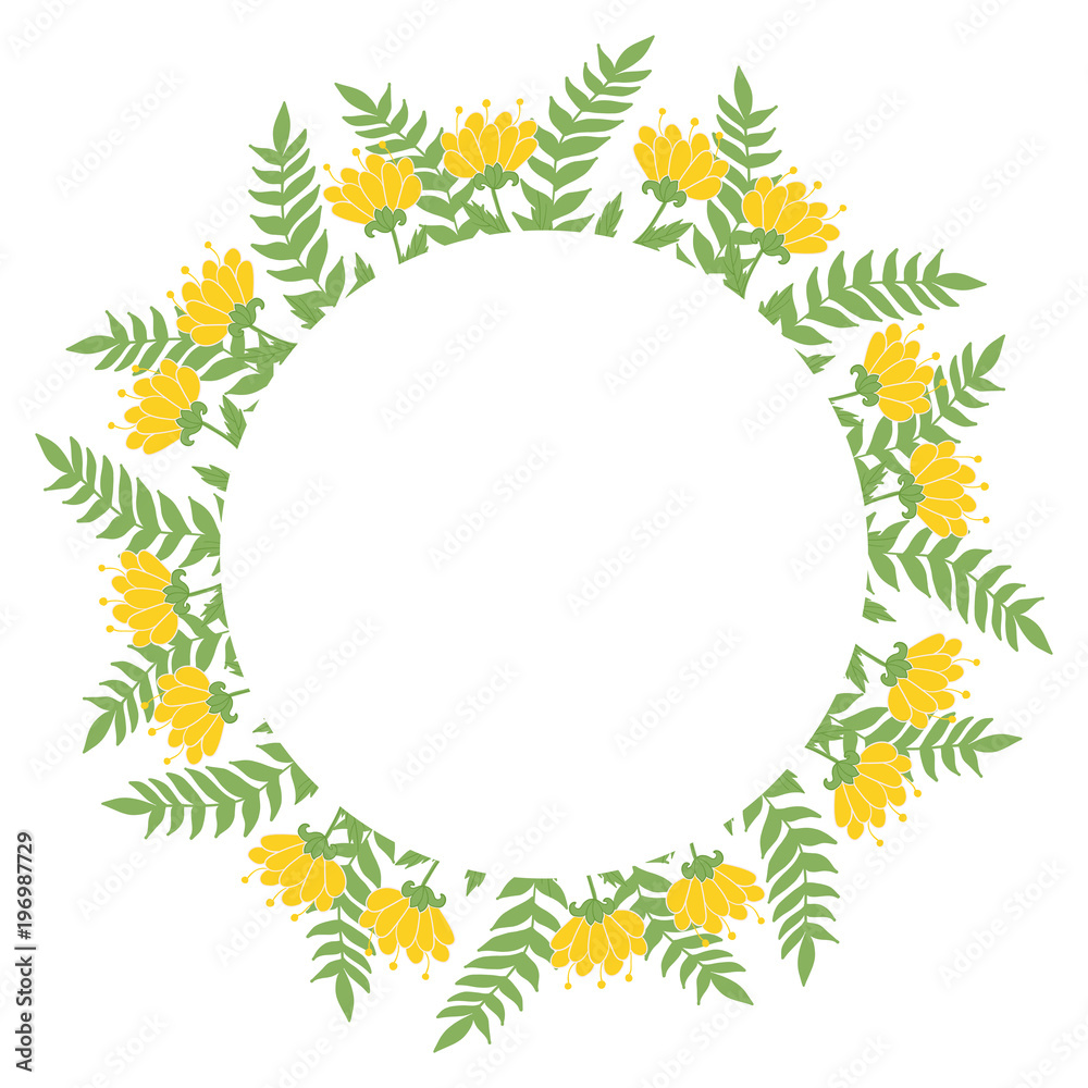 Beautiful easter wreath. Elegant floral frame hand drawn. Design for invitation, wedding or greeting cards Beautiful easter wreath. Elegant floral frame hand drawn. Design for invitation, wedding or greeting cards
