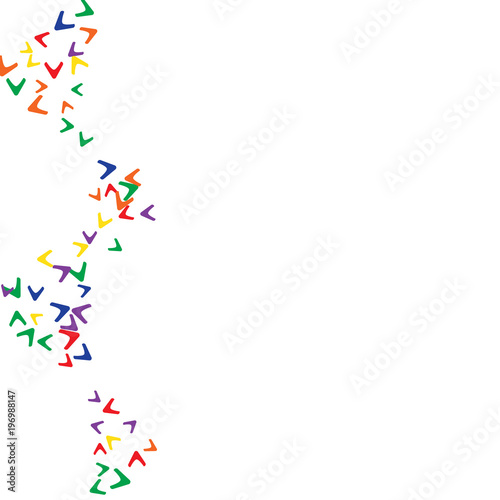 Vector Confetti Background Pattern. Element of design. Colorful arrows on a white background