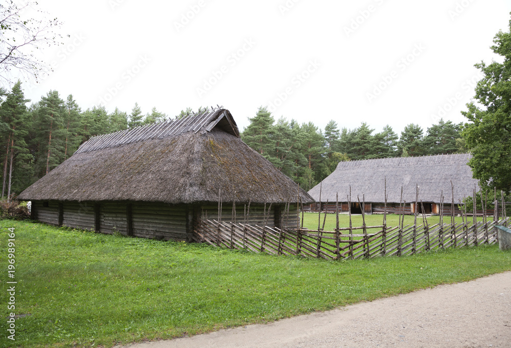 Thatched house at Rocca al Mare open air museum, Tallinn