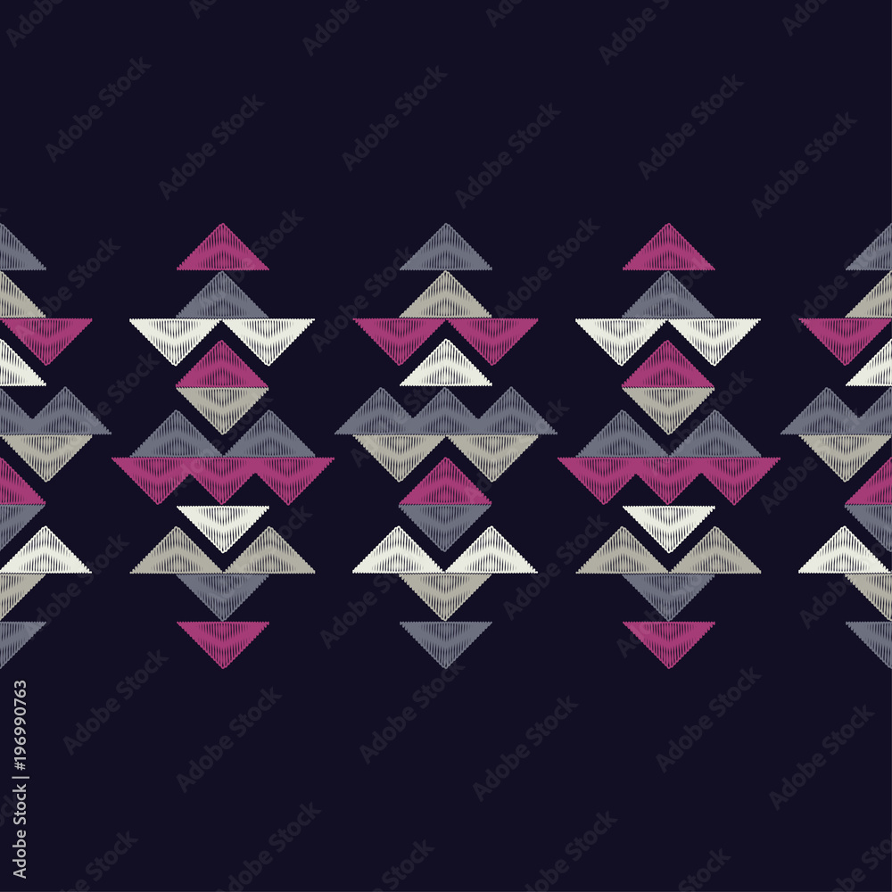 Obraz premium Ethnic boho seamless pattern. Tribal pattern. Folk motif. Textile rapport.