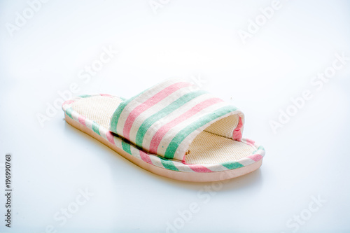in house home slippers isolated on white background