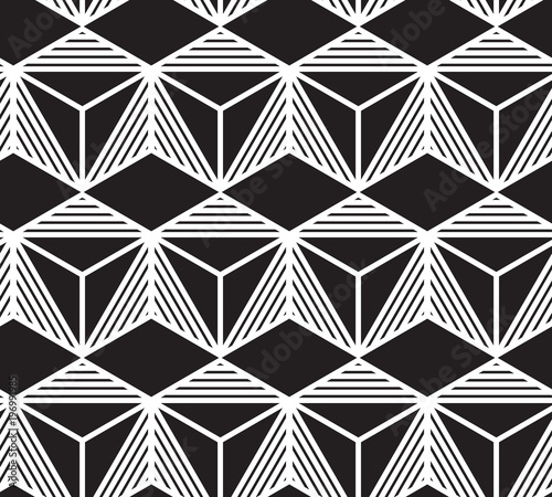 Vector abstract repeating classical background in black and whit