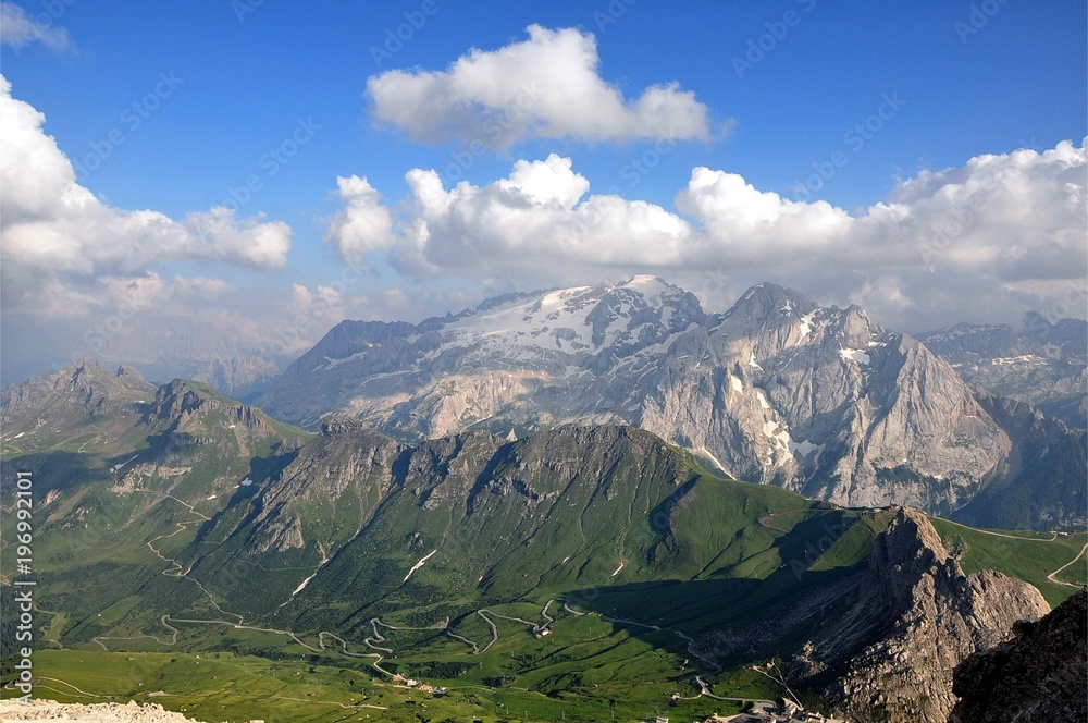 Obraz premium Blick vom Piz Boé