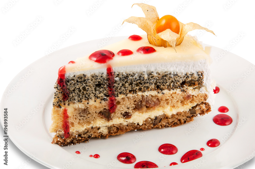 dessert on a white background dessert on a white background