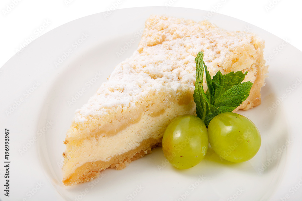 dessert on a white background dessert on a white background
