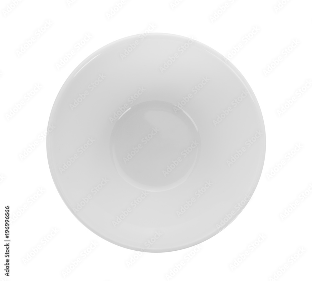 bowl on white background. top view bowl on white background. top view