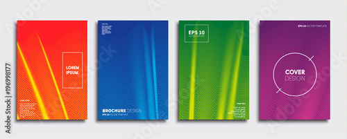 Vector cover designs. Future Poster template. Smartphone modern background set.