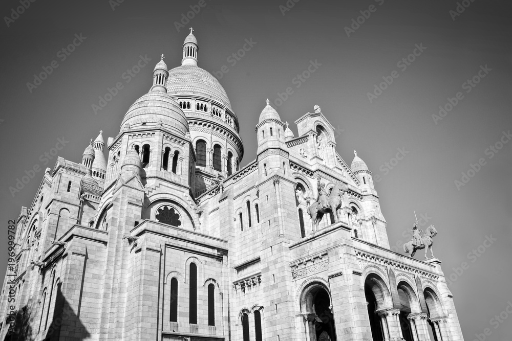 Sacre-coeur basilica on Montmartre, Paris, France