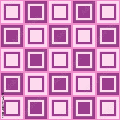 Abstrat seamless cage pattern. Squares wallaper. Purple wallpaper. Cell repeated backdrop.