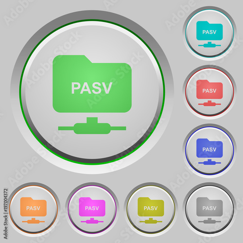 FTP enter passive mode push buttons