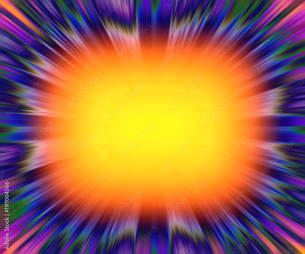 Obraz premium Colourful starburst explosion background