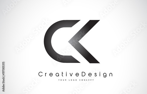 CK C K Letter Logo Design. Creative Icon Modern Letters Vector Logo.