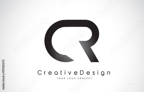 CR C R Letter Logo Design. Creative Icon Modern Letters Vector Logo.